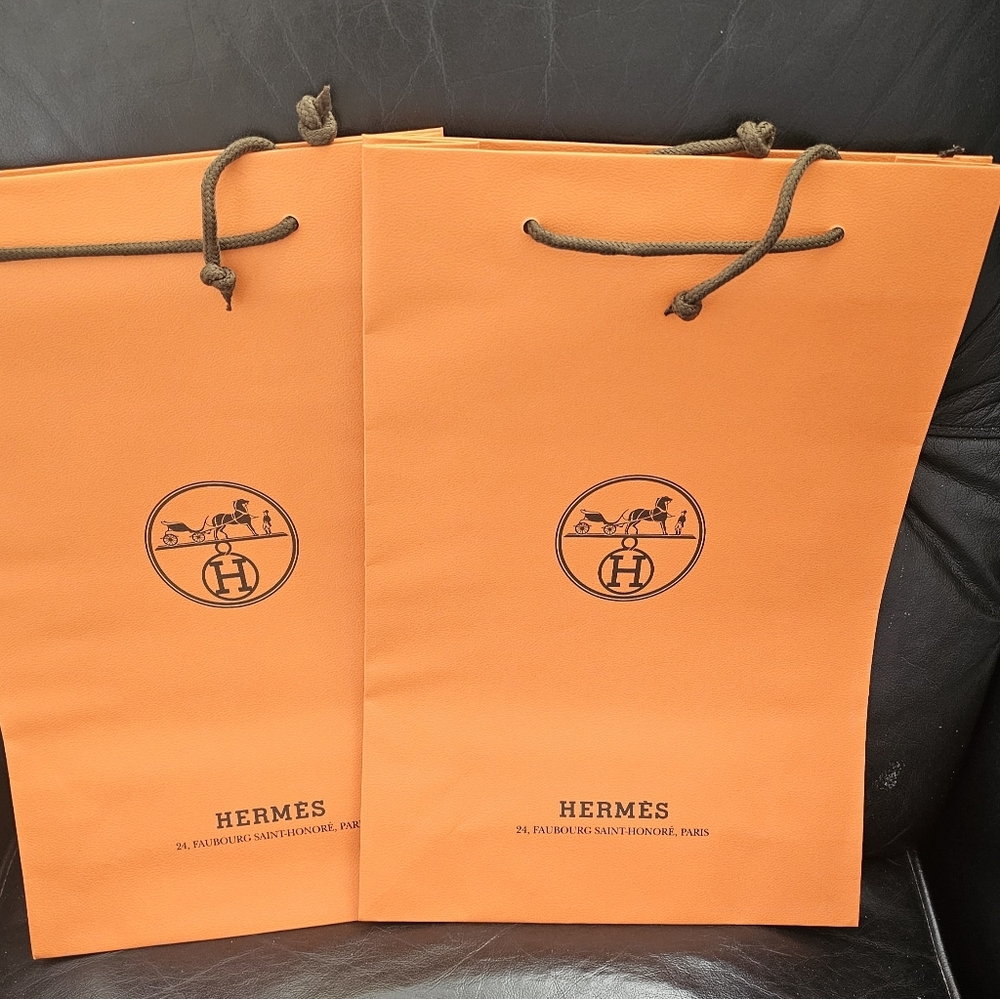 Authentic HERMES gift bag.  Buy 2 Get 1 Free